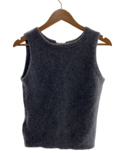 商品画像：ニットベスト(厚手)/FREE/ウール/GRY/無地/21242365207/Fox Cashmere// 1