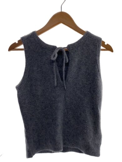 商品画像：ニットベスト(厚手)/FREE/ウール/GRY/無地/21242365207/Fox Cashmere// 2