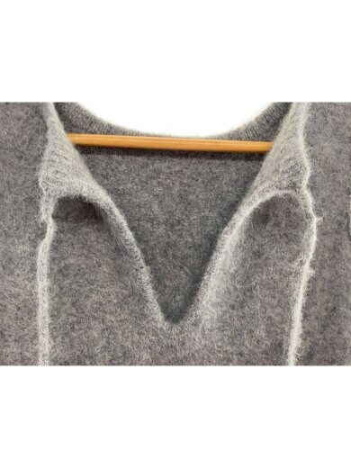 商品画像：ニットベスト(厚手)/FREE/ウール/GRY/無地/21242365207/Fox Cashmere// 5