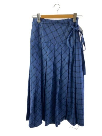 商品画像：ロングスカート/36/ポリエステル/NVY/チェック/21242515301 1