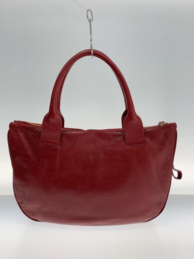 商品画像：ハンドバッグ/レザー/RED/無地 3