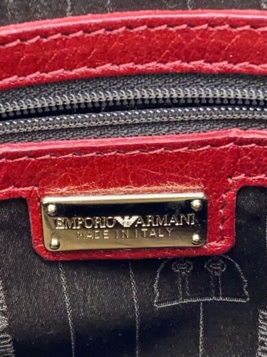 商品画像：ハンドバッグ/レザー/RED/無地 5