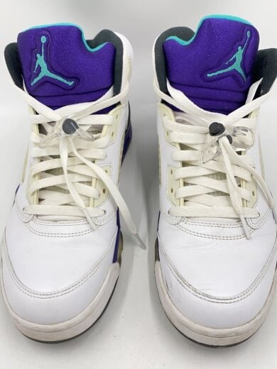 商品画像：AIR JORDAN 5 RETRO/エアジョーダンレトロ/ホワイト/136027-108/27.5cm/WHT 7