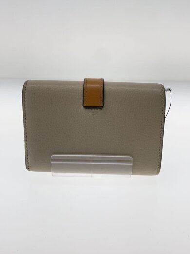 商品画像：3つ折り財布/レザー/BEG/無地/レディース// 2