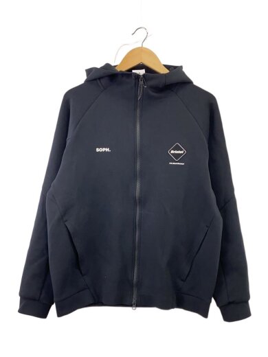 商品画像：ジップパーカー/M/コットン/BLK 1