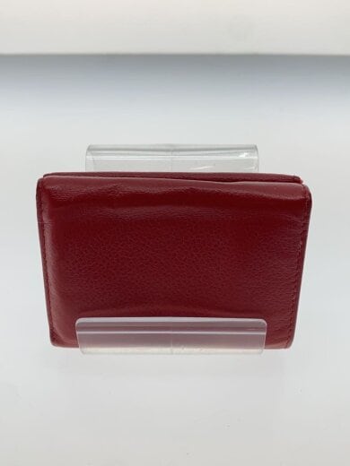 商品画像：タイニー/3つ折り財布/レザー/RED/レディース/使用感・汚れ有 2