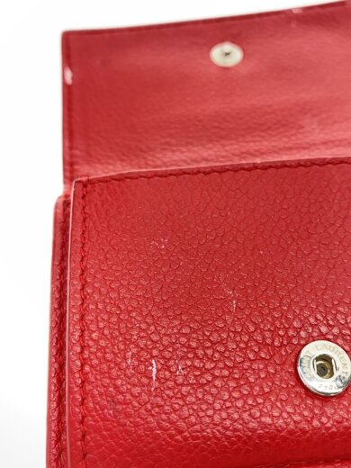 商品画像：タイニー/3つ折り財布/レザー/RED/レディース/使用感・汚れ有 7