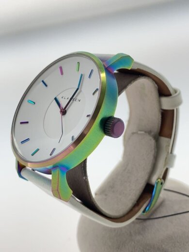 商品画像：クォーツ腕時計/アナログ/レザー/WHT/WHT/Volare 2