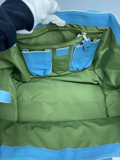 商品画像：トートバッグ/レザー/BLU/無地 5