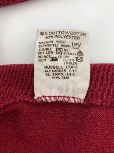 商品画像：スウェット/M/コットン/RED/無地/70s/金タグ 4