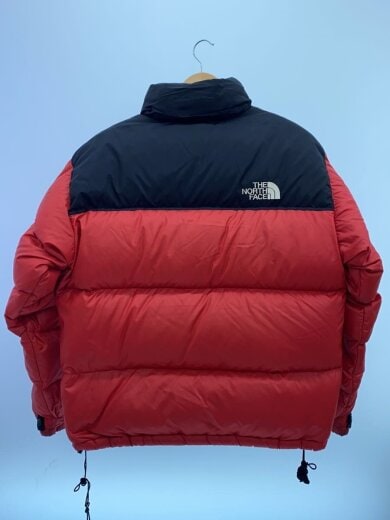 商品画像：90s/NUPTSE JACKET/L/ナイロン/RED/シミ汚れ/袖リペア有 2