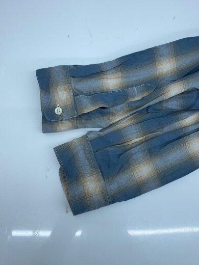 商品画像：長袖シャツ/M/コットン/BLU/チェック/HS-030224 6