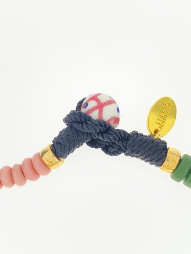 商品画像：ネックレス/--/マルチカラー/トップ有/レディース/バイカラービーズネックレス 3