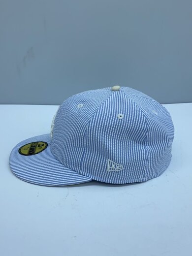 商品画像：LA/シアサッカーキャップ/7 5/8/ポリエステル/BLU/ストライプ/メンズ 2