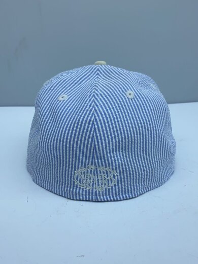 商品画像：LA/シアサッカーキャップ/7 5/8/ポリエステル/BLU/ストライプ/メンズ 3