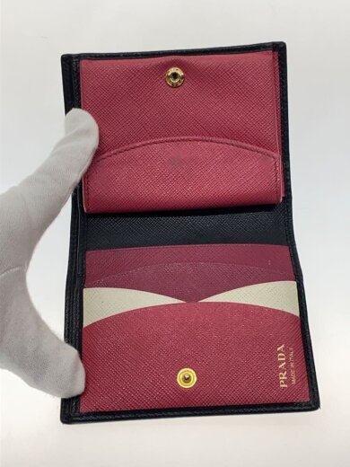商品画像：2つ折り財布/レザー/BLK/レディース// 4