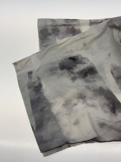 商品画像：半袖シャツ/S/コットン/WHT/総柄/襟黄ばみ/着用感有 5