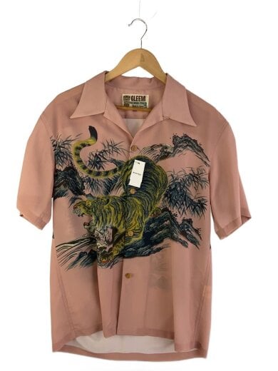 商品画像：アロハシャツ/42/レーヨン/PNK/虎 1