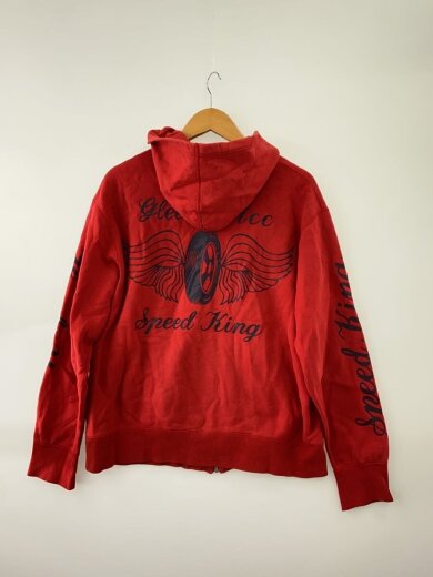 商品画像：Gleem Mcc Speed King/ジップパーカー/XL/コットン/RED/プリント/? NULL ? 2