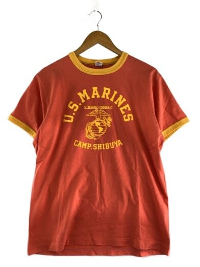 商品画像：U.S.MARINES//CAMP.SHIBUYA/Tシャツ/L/--/ORN/プリント/フェード 1