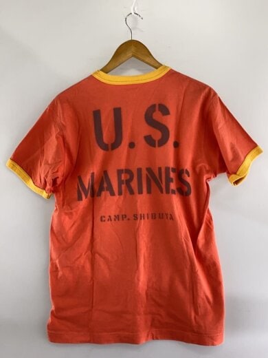 商品画像：U.S.MARINES//CAMP.SHIBUYA/Tシャツ/L/--/ORN/プリント/フェード 2