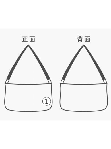 商品画像：三角ロゴ/レザー切り替え/ハンドバッグ/ナイロン/BLK// 9
