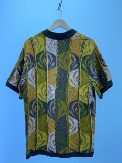 商品画像：Abstract Textured　Zip Up Polo/ニット・セーター(薄手)/L/コットン/マルチカラー 2