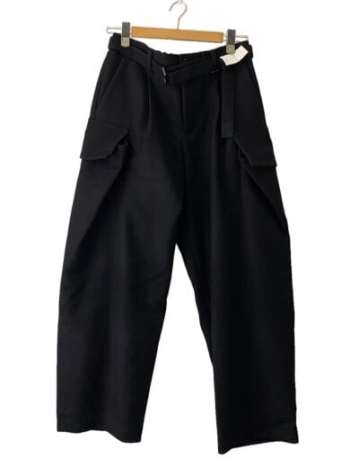 商品画像：2025AW/Wool Melton Pants/カーゴパンツ/2/ウール/BLK/25-03847M// 1