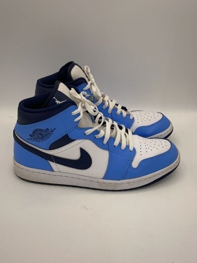 商品画像：AIR JORDAN 1 MID_エアジョーダン 1 ミッド/28cm/BLU/レザー 2