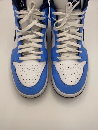 商品画像：AIR JORDAN 1 MID_エアジョーダン 1 ミッド/28cm/BLU/レザー 3