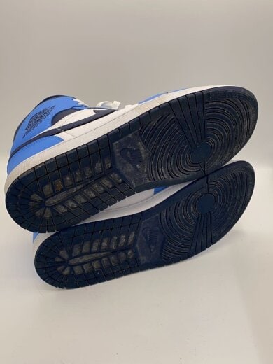 商品画像：AIR JORDAN 1 MID_エアジョーダン 1 ミッド/28cm/BLU/レザー 6