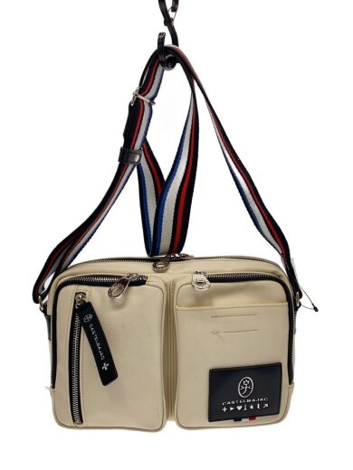 商品画像：ショルダーバッグ/フェイクレザー/WHT/037101 1