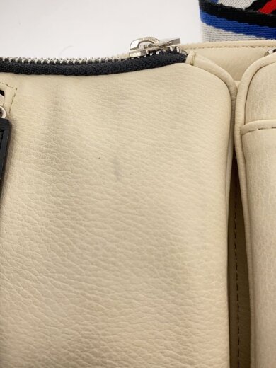 商品画像：ショルダーバッグ/フェイクレザー/WHT/037101 7