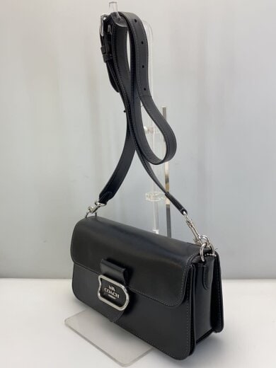 商品画像：ショルダーバッグ/レザー/BLK/無地/CO942 2