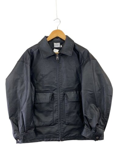 商品画像：ジャケット/FREE/フェイクレザー/BLK/無地/010ga630-6320 1