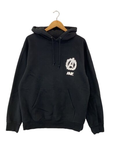 商品画像：パーカー/M/コットン/BLK/プリント/PF00654// 1