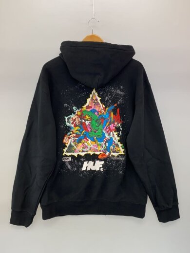 商品画像：パーカー/M/コットン/BLK/プリント/PF00654// 2