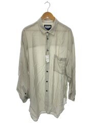 Sheer Silk Prime-Over Shirt Coat/長袖シャツ/2/GRY/11231311223