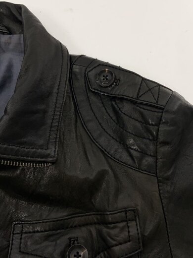 商品画像：レザージャケット・ブルゾン/46/羊革/BLK/無地/0078090004 8
