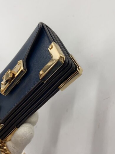 商品画像：アコーディオン キーカートホルダー ウォレット/カードケース/レザー/NVY/レディース/35S9GYKD5L 6