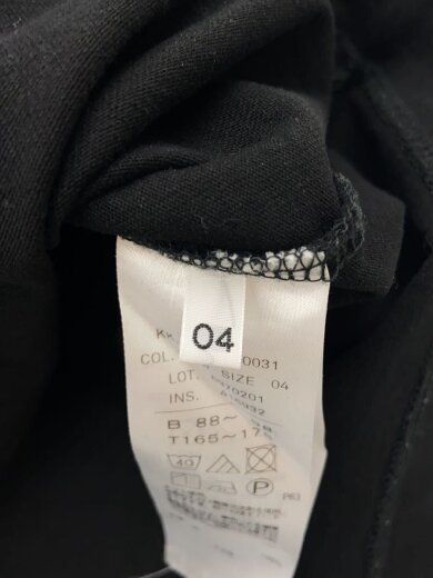 商品画像：カットソー/4/コットン/BLK/無地/6970201 4