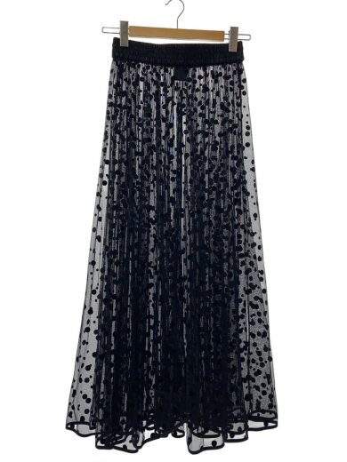 商品画像：スカート/38/ポリエステル/BLK/ドット/2193605/ドットチュールスカート 1