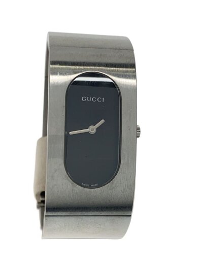 商品画像：クォーツ腕時計/アナログ/ステンレス/BLK/SLV/SS/2400L 1