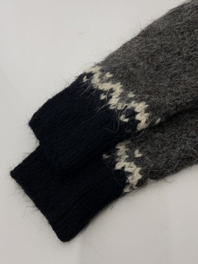 商品画像：ニット・セーター(厚手)/1/ウール/BLK/b-mo10301/アルパカ混 5