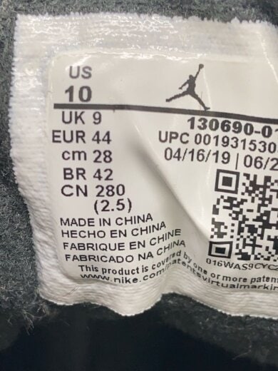 商品画像：AIR JORDAN 12 RETRO/エアジョーダン12レトロ/ブラック/130690-017/28cm/BLK 5