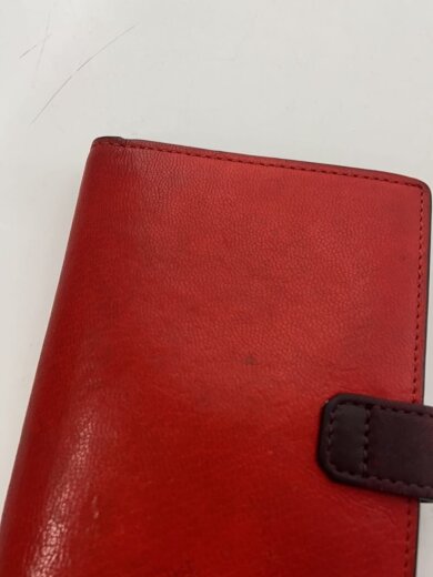 商品画像：2つ折り財布/レザー/RED/レディース 8