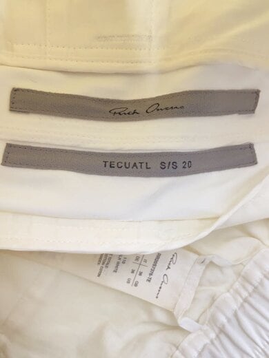 商品画像：20SS/ドローコードサルエルクロップドハーフパンツ/46/コットン/WHT/RR20S7376-TE 3