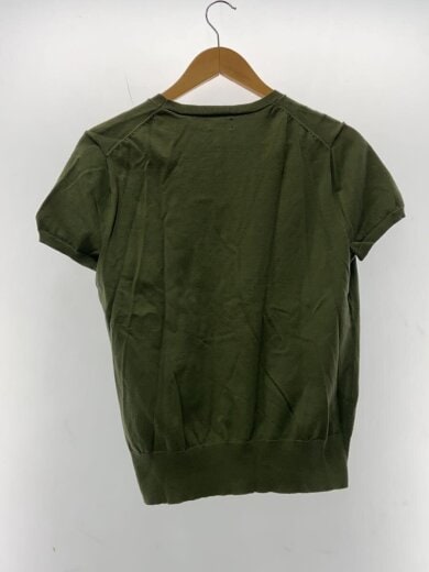 商品画像：半袖ニット・セーター(薄手)/M/コットン/GRN 2