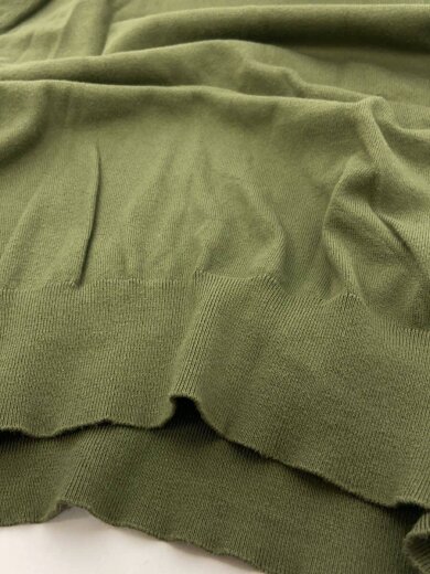 商品画像：半袖ニット・セーター(薄手)/M/コットン/GRN 8