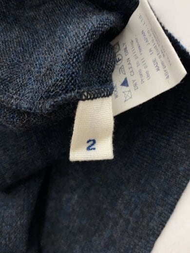 商品画像：ニット・セーター(薄手)/2/ウール/NVY/無地/5128031 4